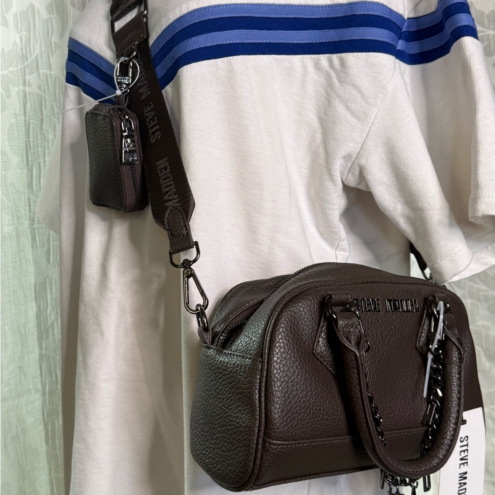 NWT- Steve Madden Dark Brown Crossbody Bag